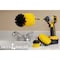 Drill Brush Power Scrubber By Useful Products 5 in W 7 in L Brush, Yellow Y-S-42J-5X-QC-DB - alternate 4